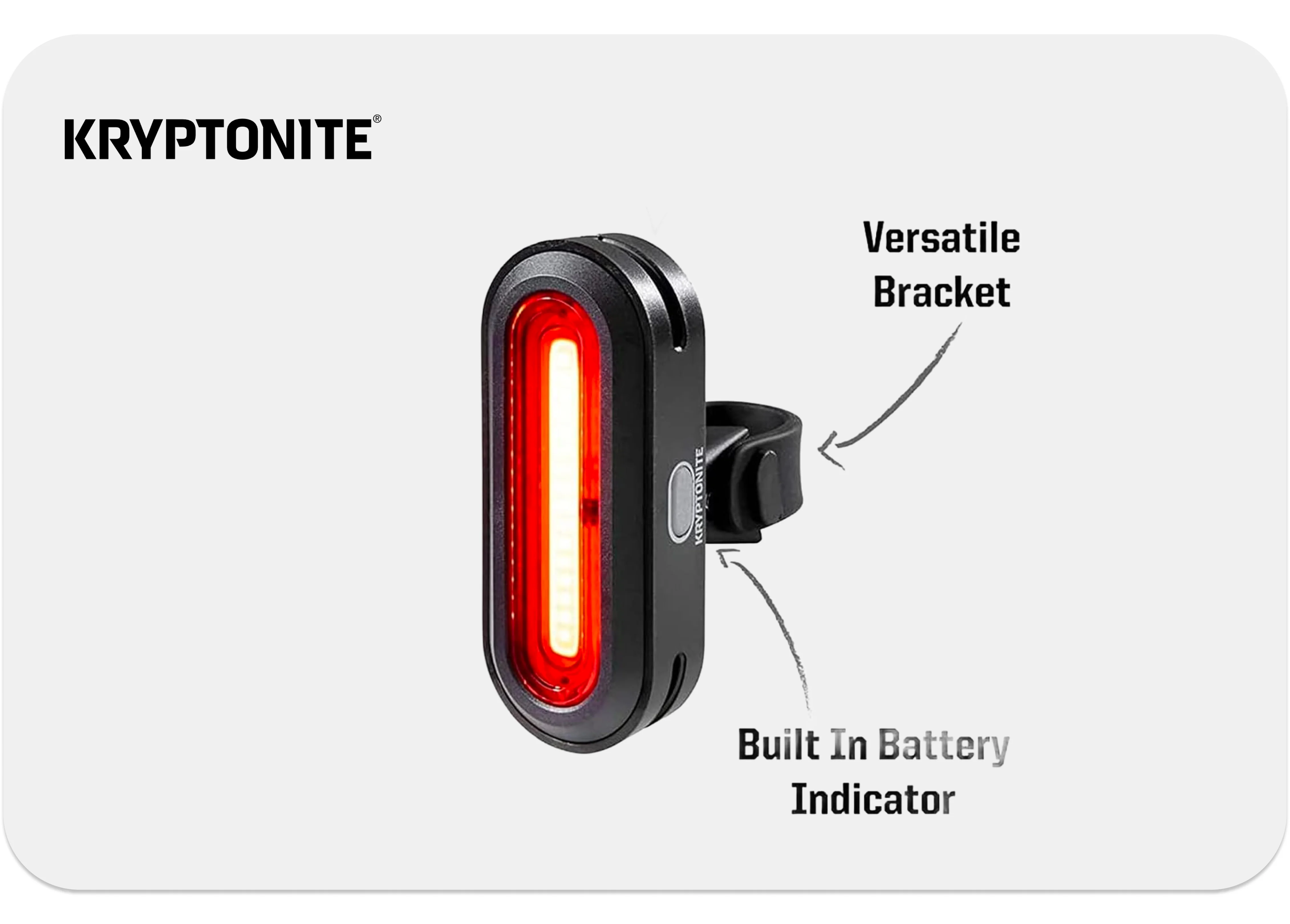 Kryptonite Alley F-800 Headlight and Avenue R-75 Taillight Set - Image 3